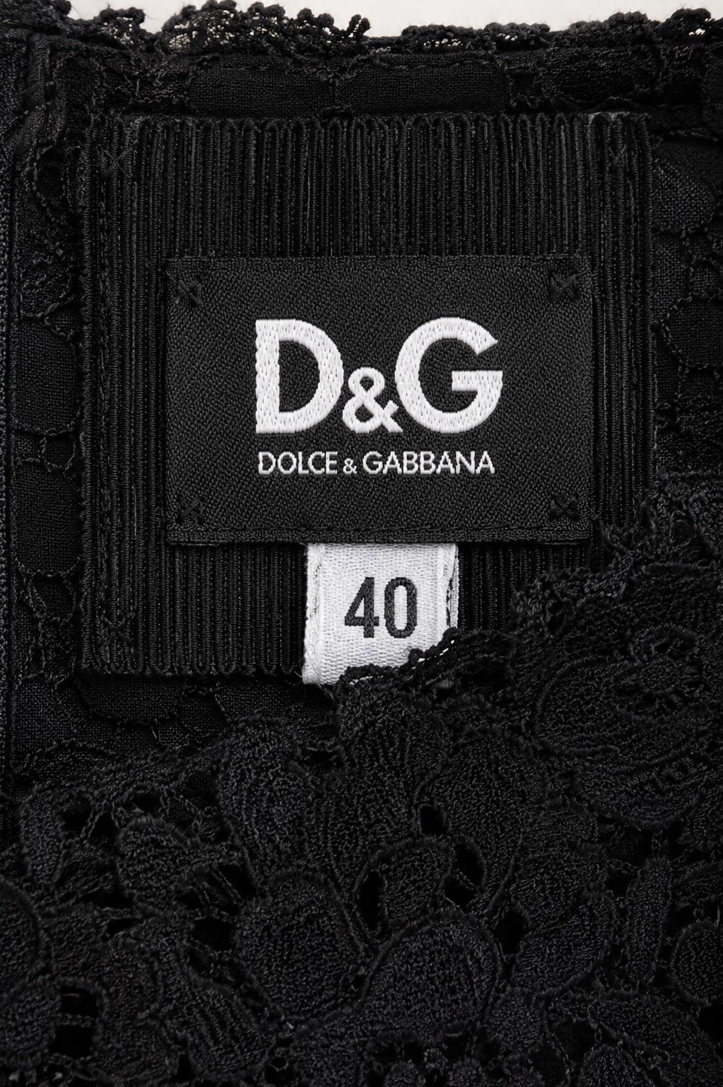Authentic vintage black lace Dolce & Gabbana dress