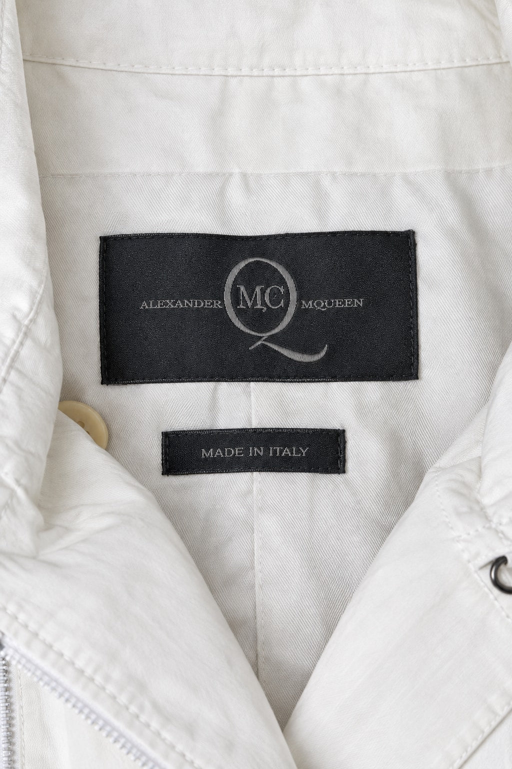 Authentic Vintage White Nylon Trench Alexander McQueen