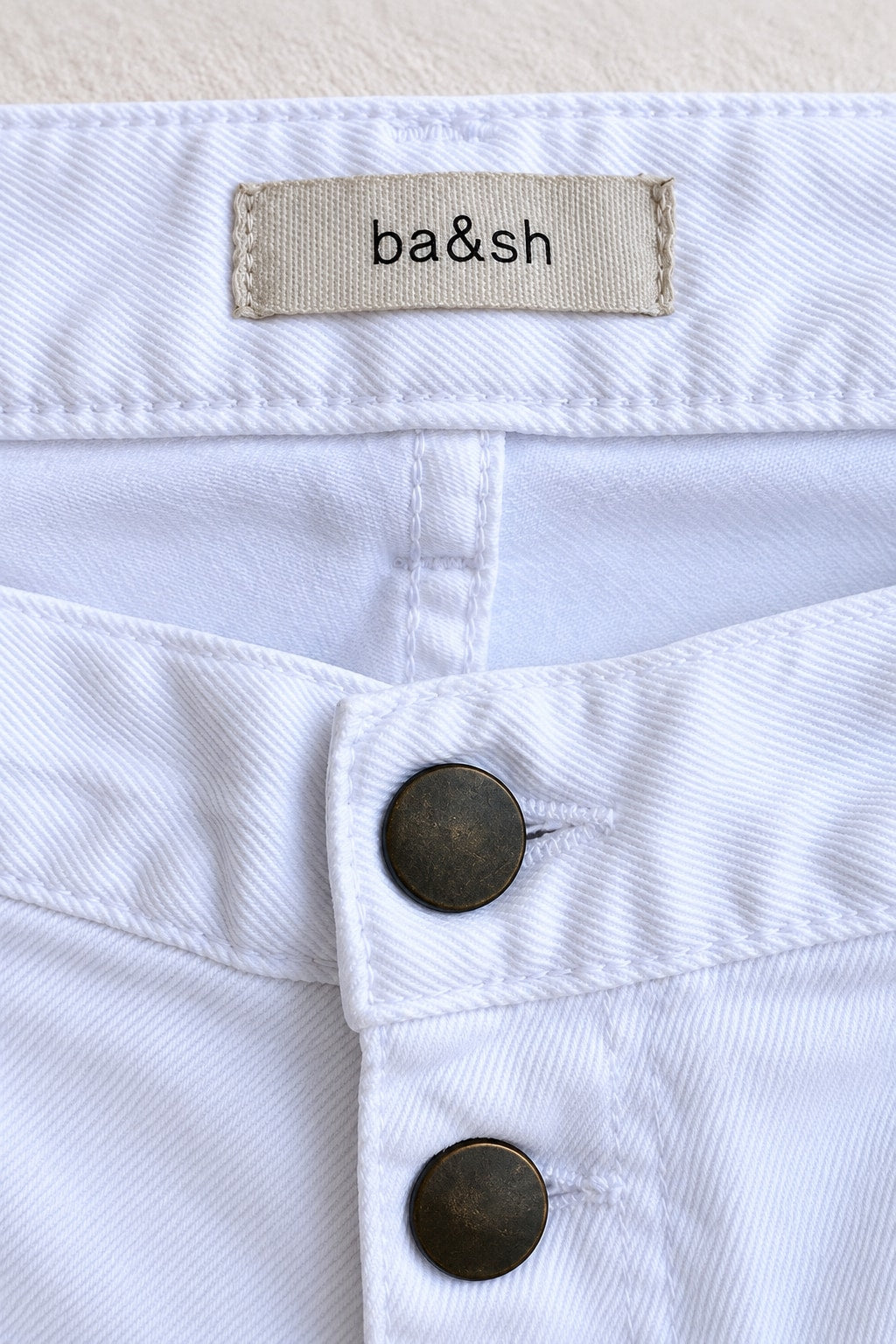 Authentic Vintage White Denim Jeans Ba&sh