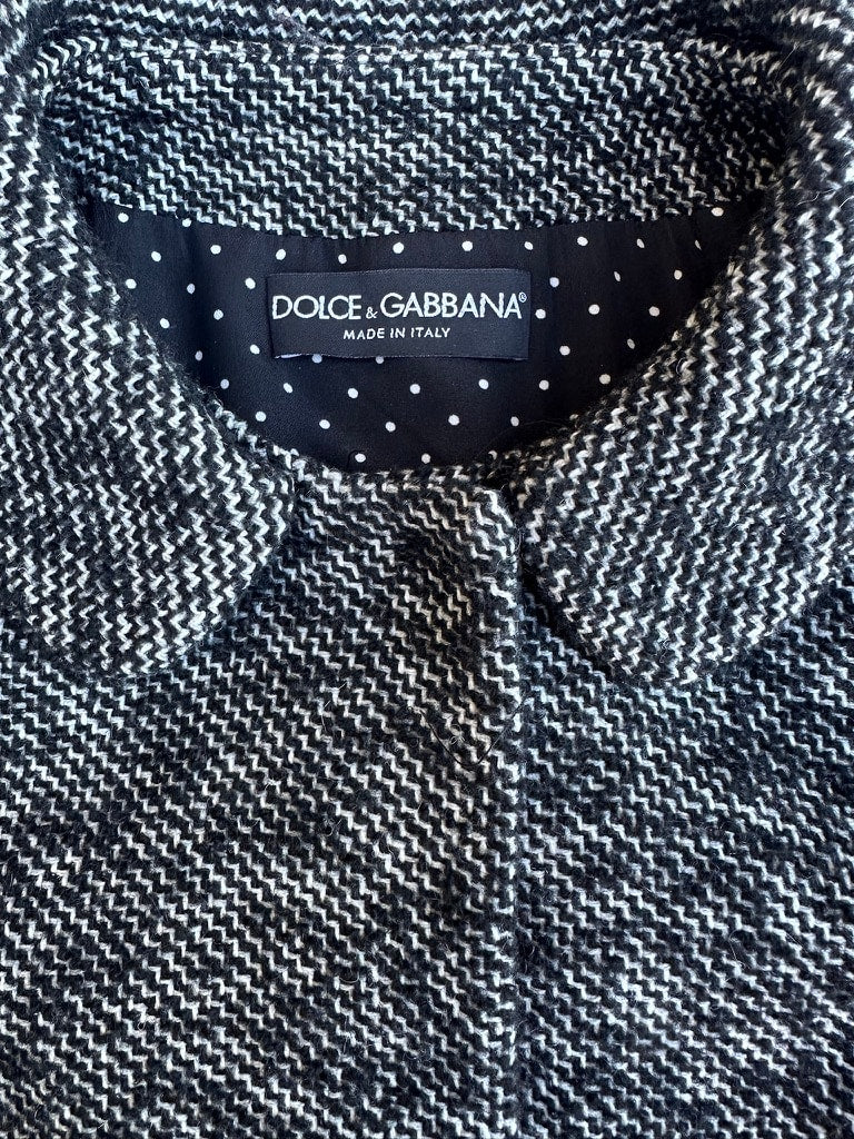 Blazer Dolce & Gabbana in authentic vintage black wool
