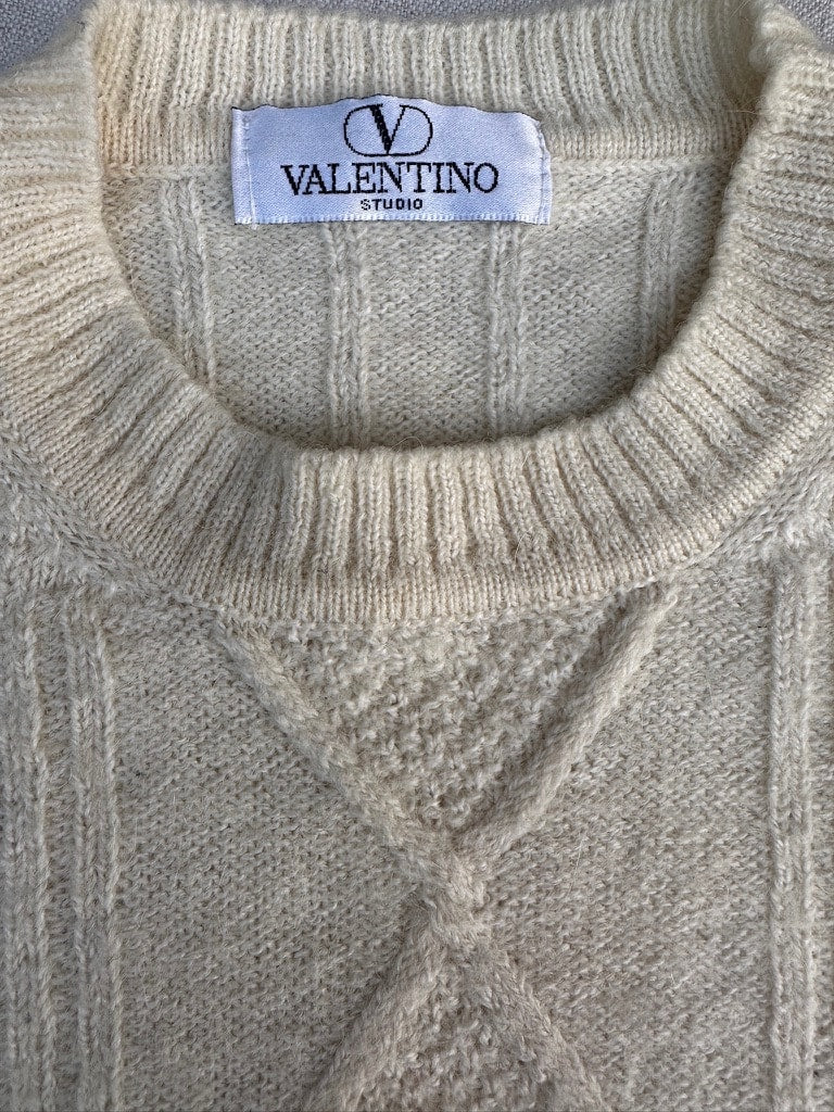 Authentic Vintage Cream Wool Sweat Valentino