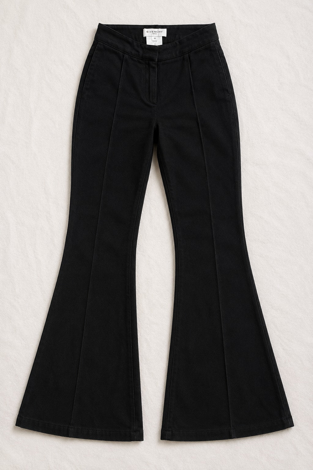 Authentic Vintage Black Cotton Flared Jeans Givenchy
