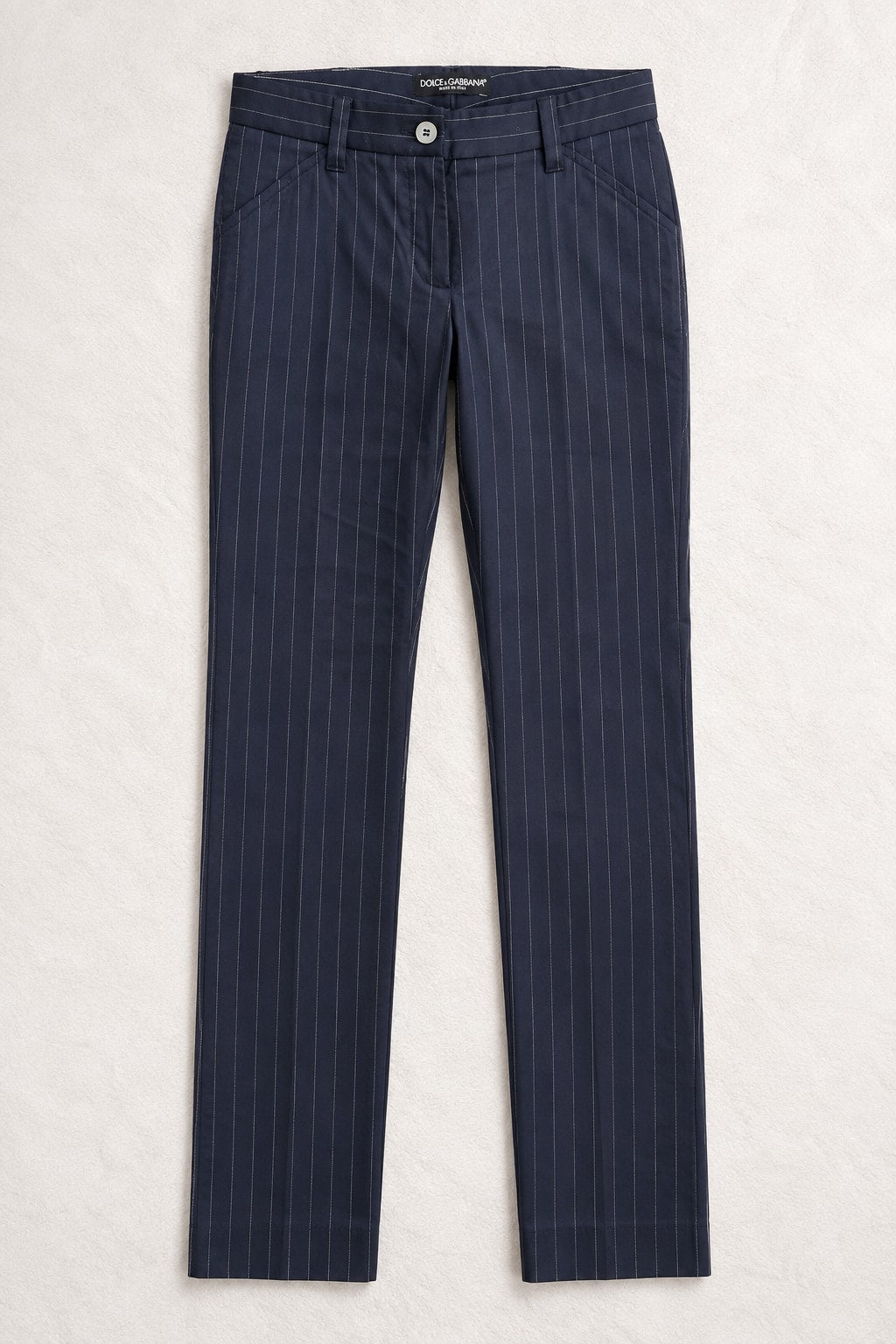 Pantalon Dolce & Gabbana en coton marine vintage authentique