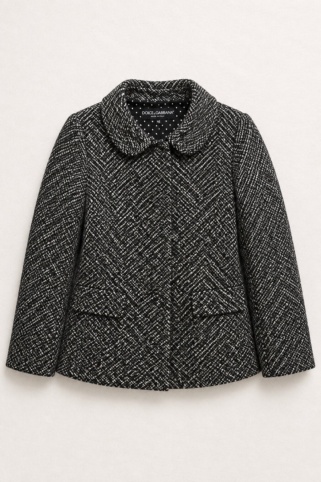 Blazer Dolce & Gabbana in authentic vintage black wool
