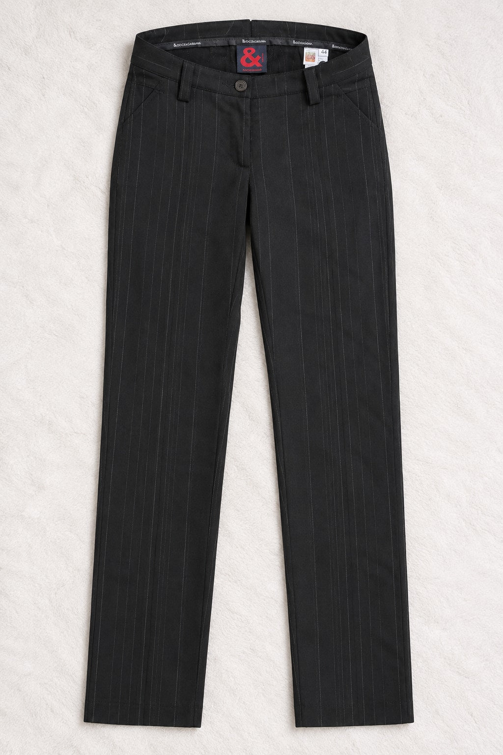 Authentic Vintage Black Wool Trousers Dolce & Gabbana