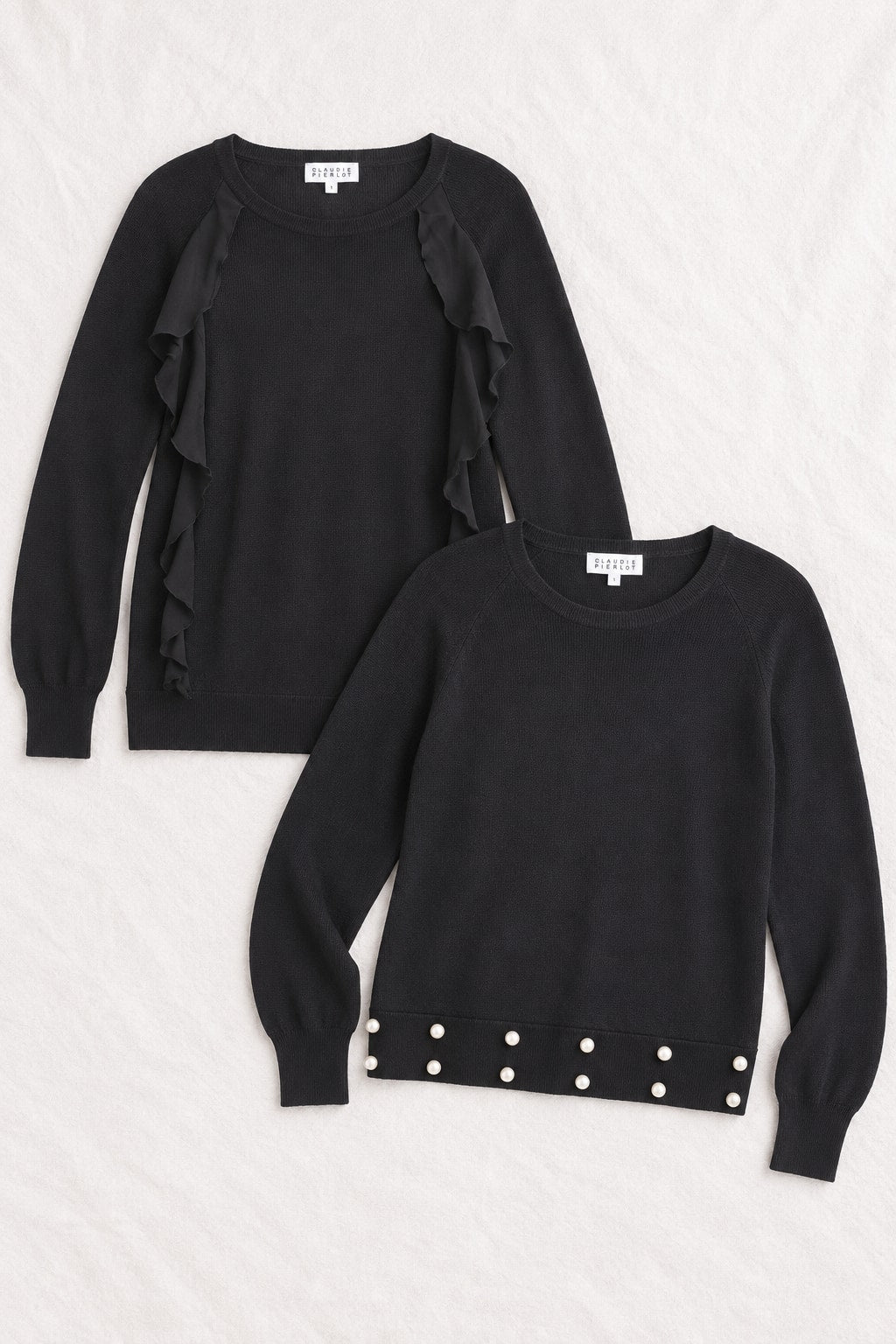 Authentic Vintage Black Cotton Jumper Claudie Pierlot