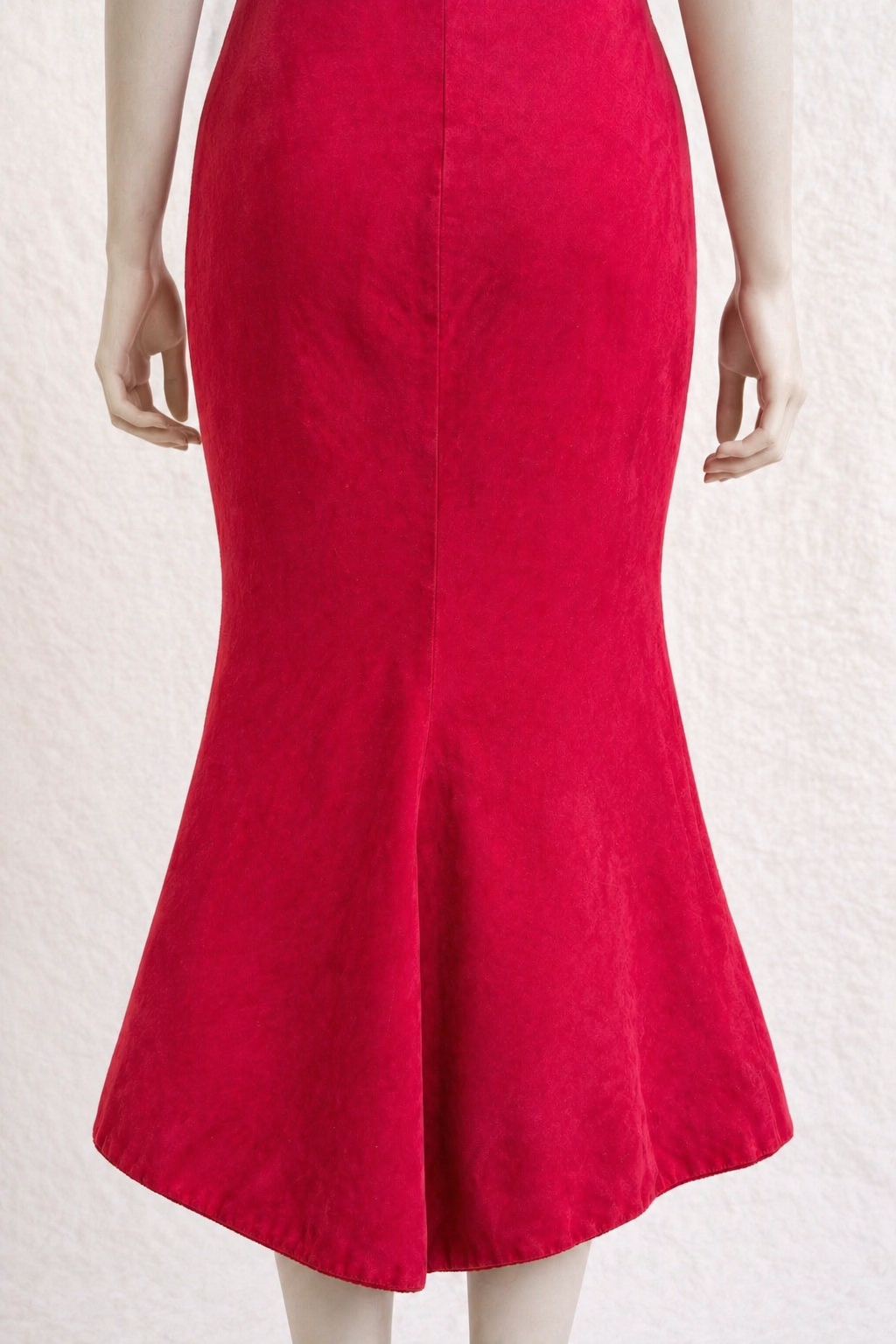 Robe longue rouge Saint Laurent vintage authentique