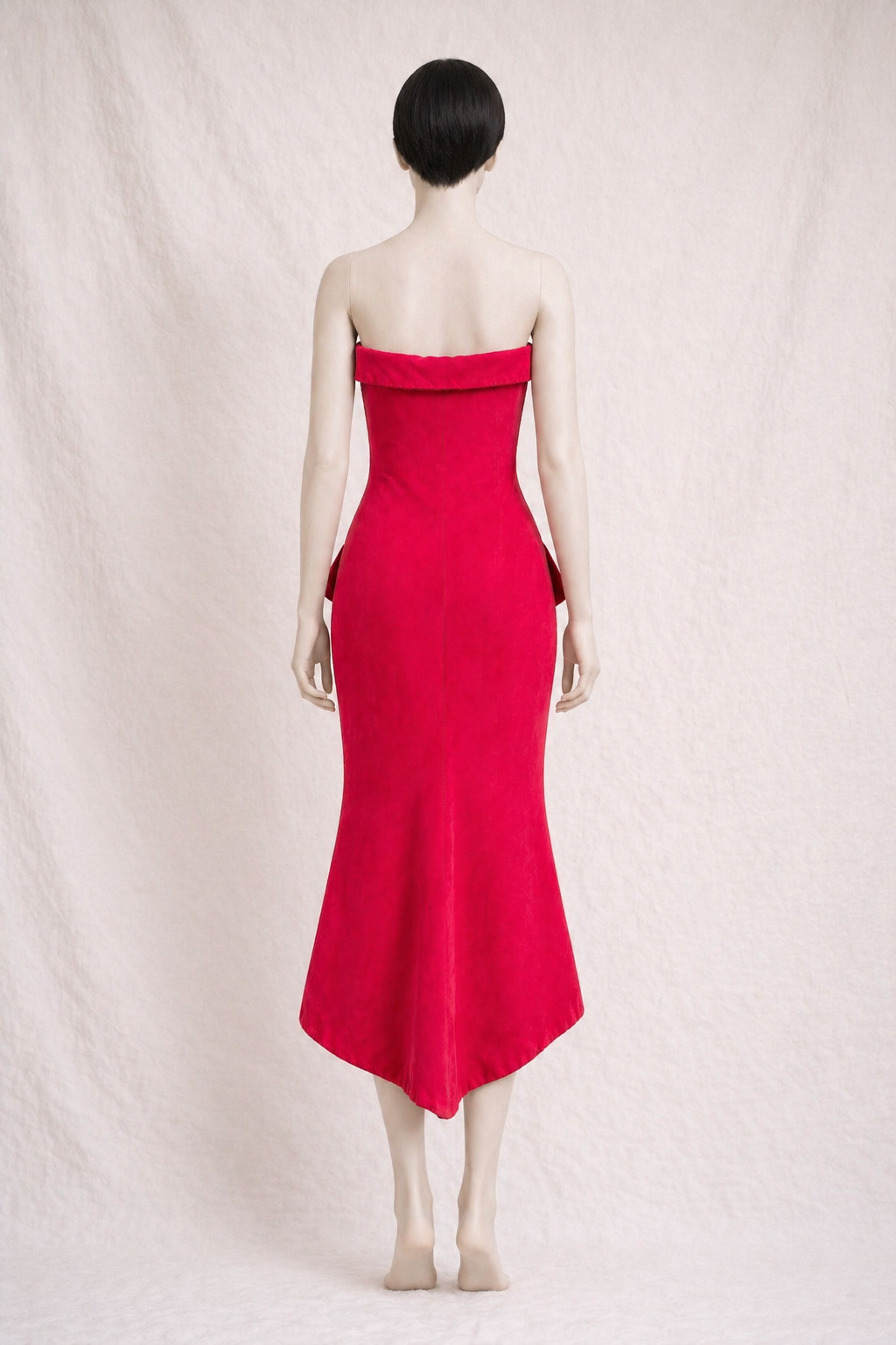 Robe longue rouge Saint Laurent vintage authentique